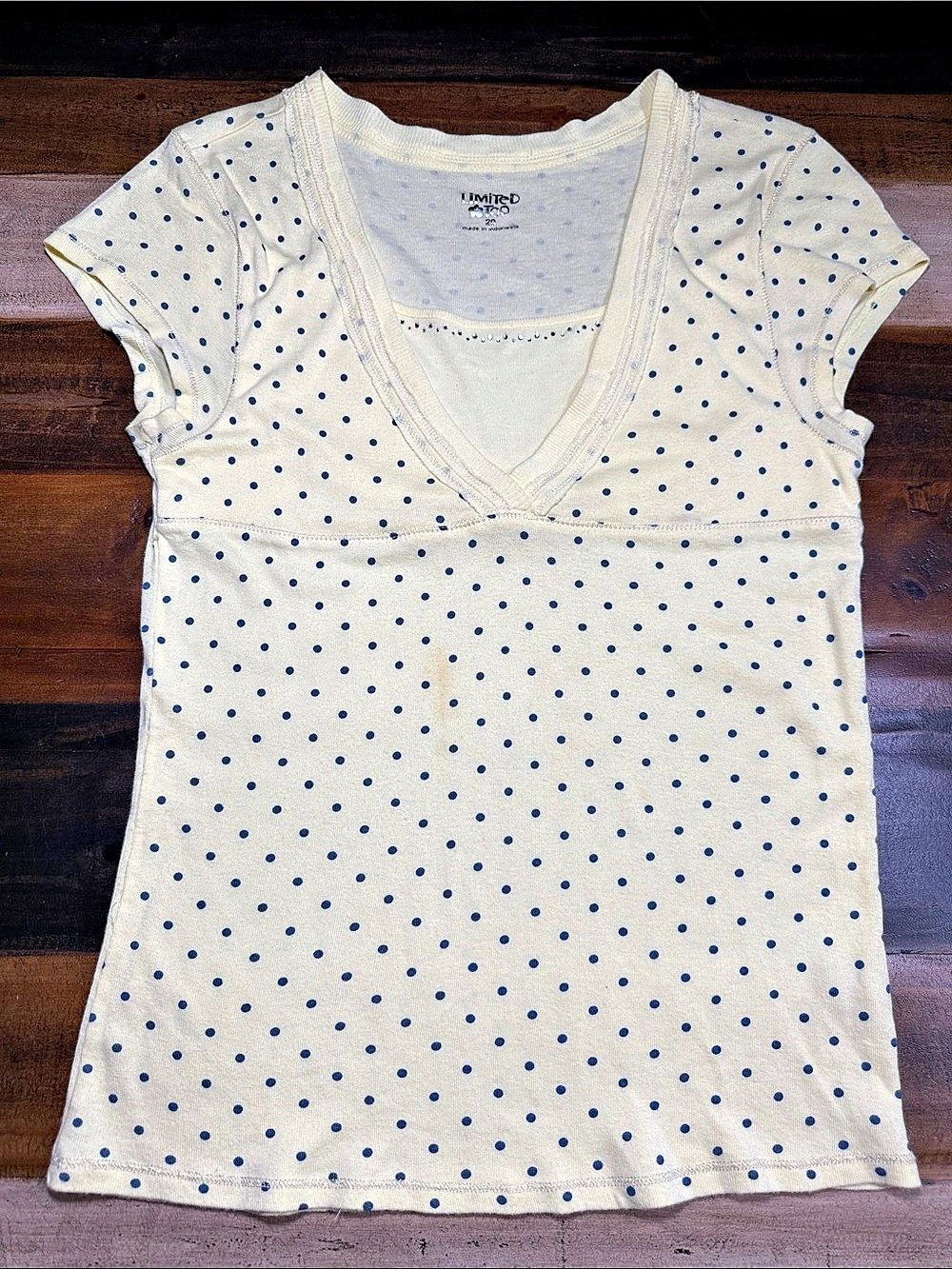 Limited Too Polka Dot Short Sleeve Top